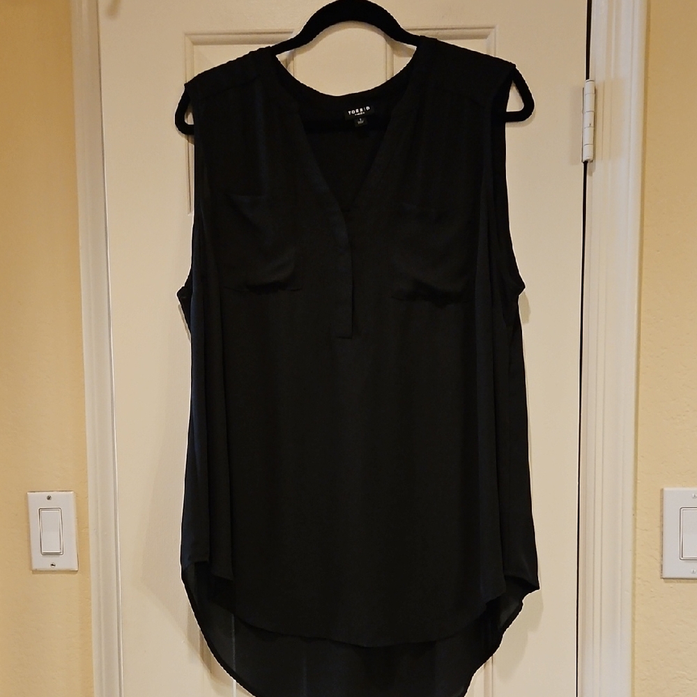 Torrid Classic Black V-Neck Blouse